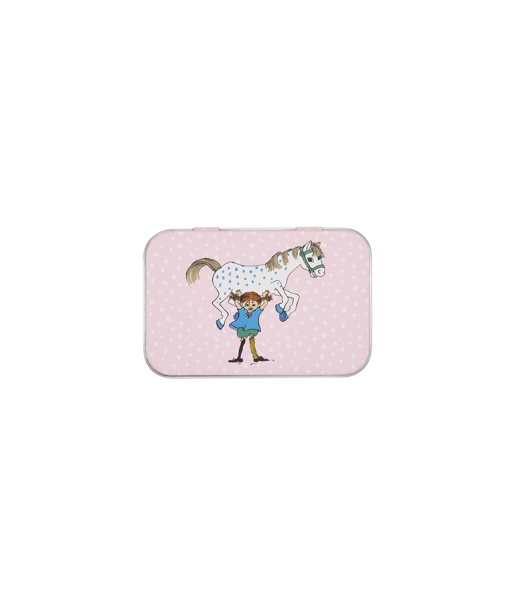 Pippi tin box Pippi and the Horse 10 x 6,5 cm