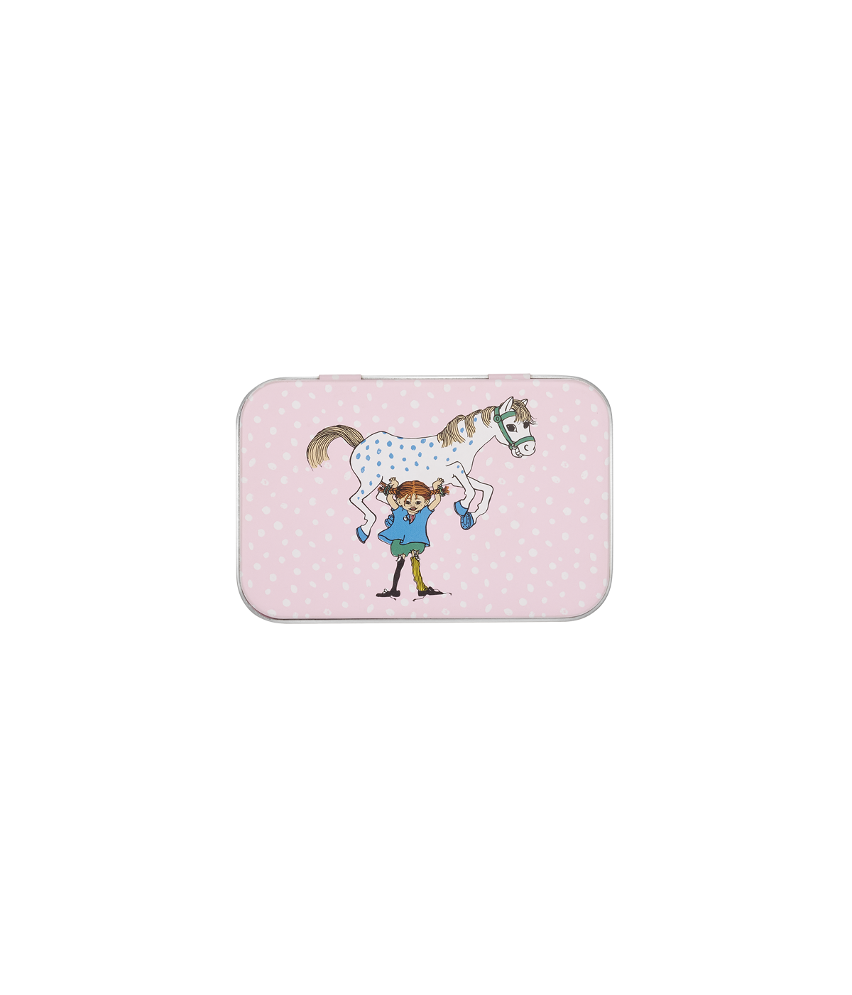 Pippi tin box Pippi and the Horse 10 x 6,5 cm