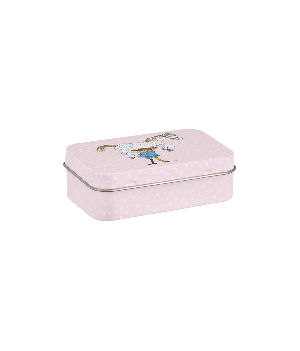 Pippi tin box Pippi and the Horse 10 x 6,5 cm