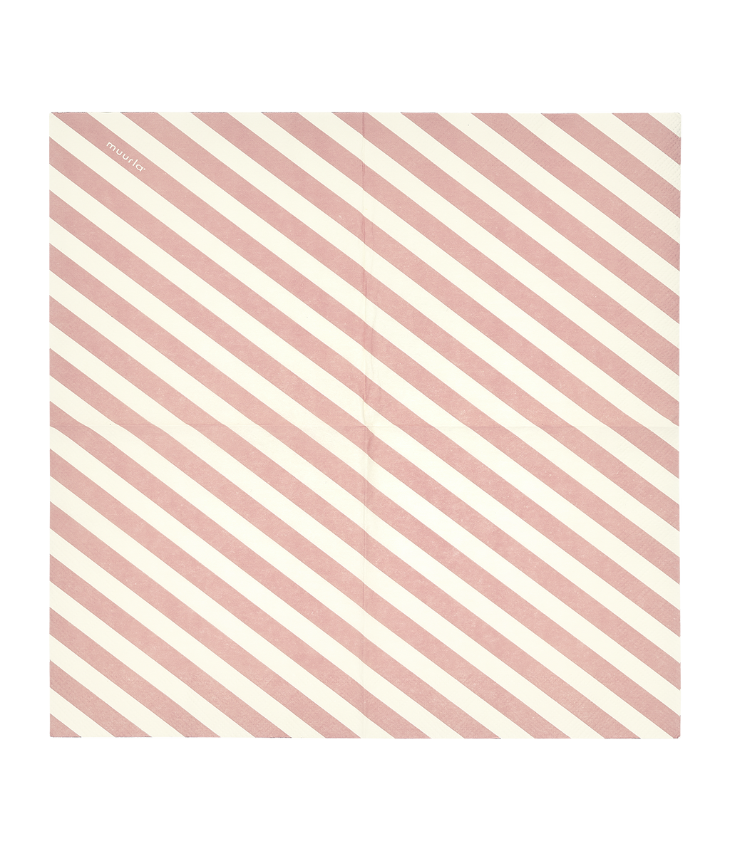 Check & Stripes coffee napkin 25 x 25 cm