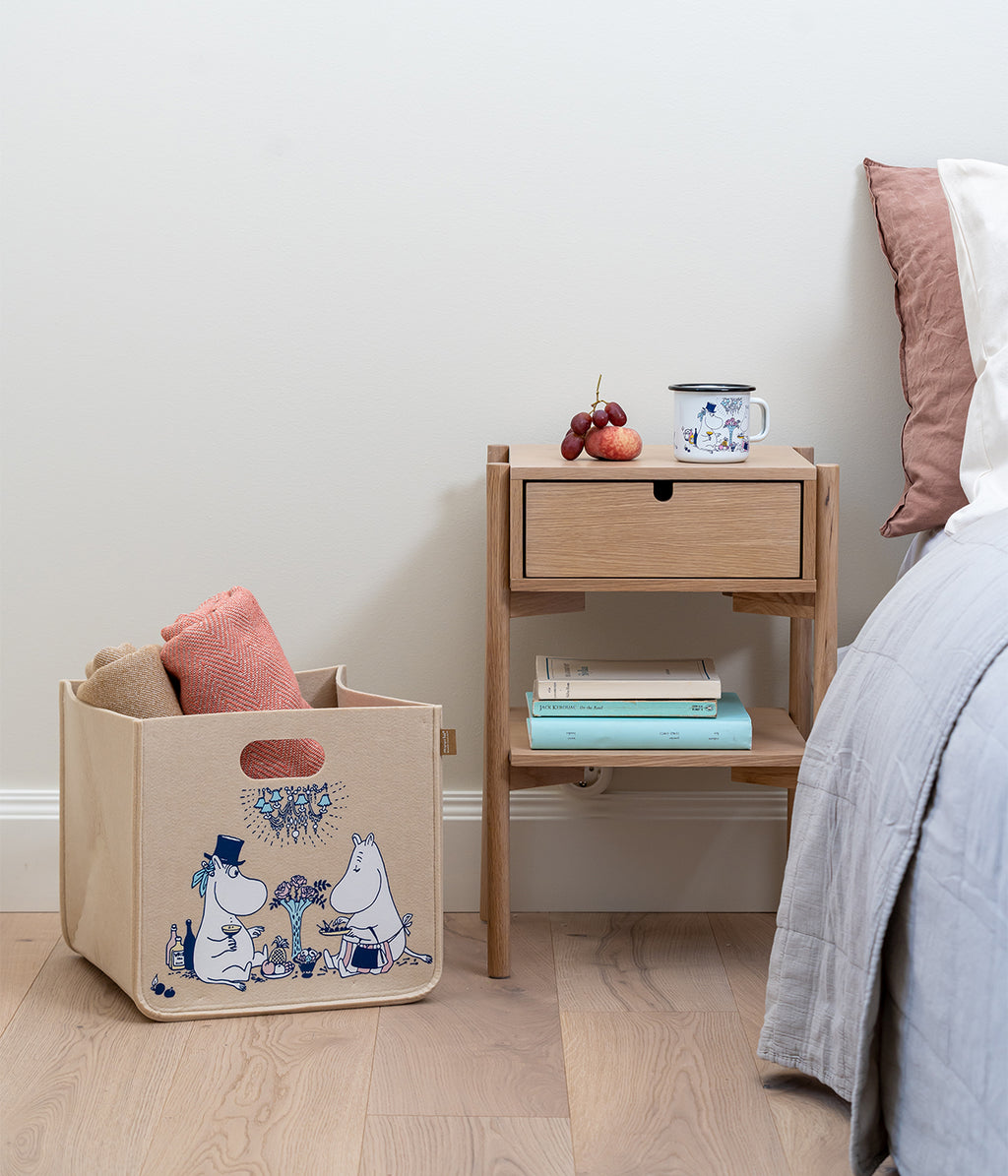 Moomin storage basket Date night M