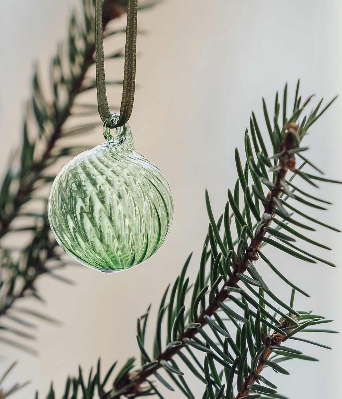 Muurla glass Christmas baubles 3 cm 3 pcs