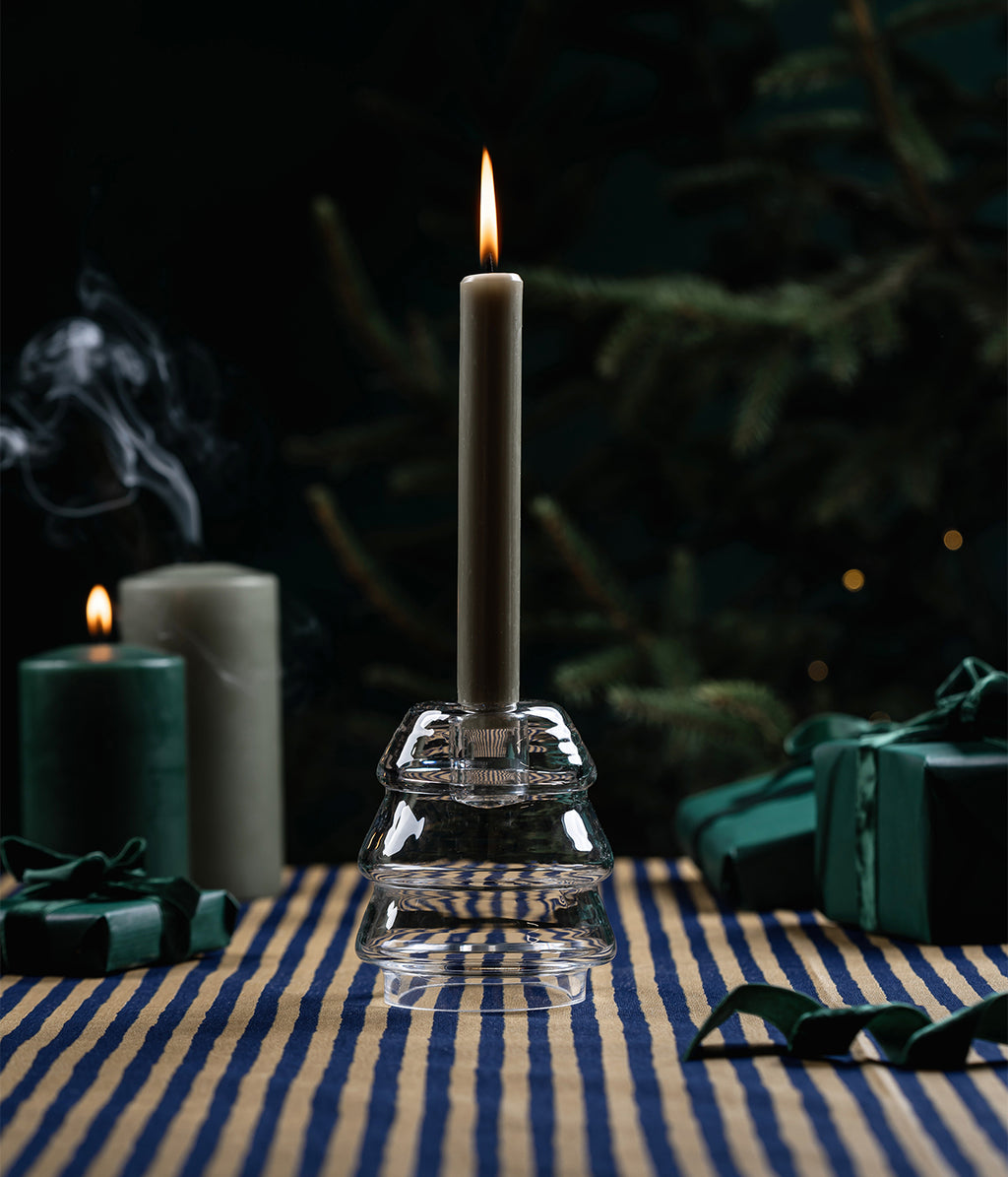Glass Tree candle holder 10,5 cm