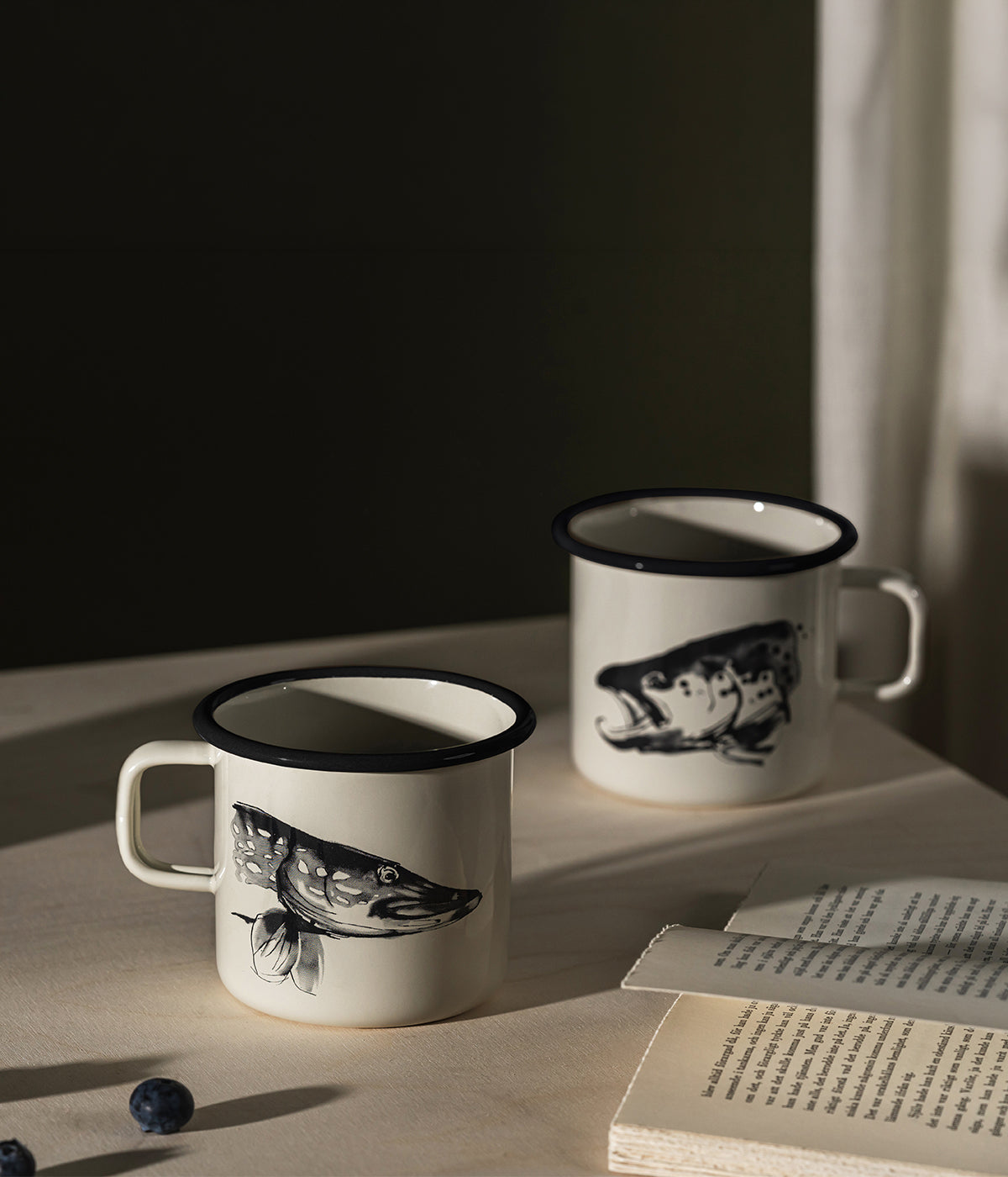 Teemu Järvi enamel mug Pike & Trout 5,5 dl