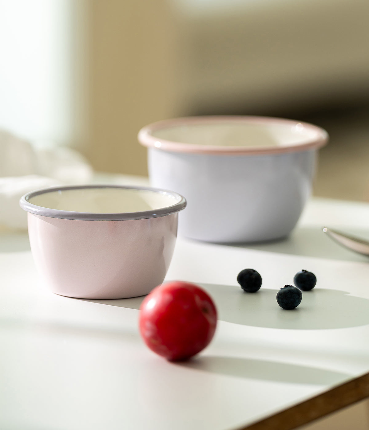 Vappu in the Kitchen enamel bowl pink 3 dl